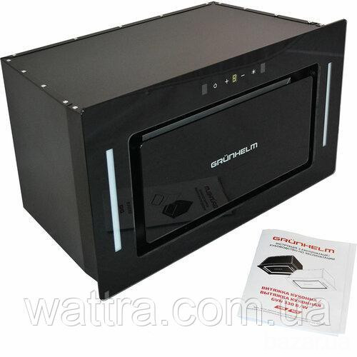 Вытяжка кухонная GRUNHELM GVN 330 B (встраиваемая, 950 м3/ч, стекло, черная) управление жестами 1070 Київ - зображення 4