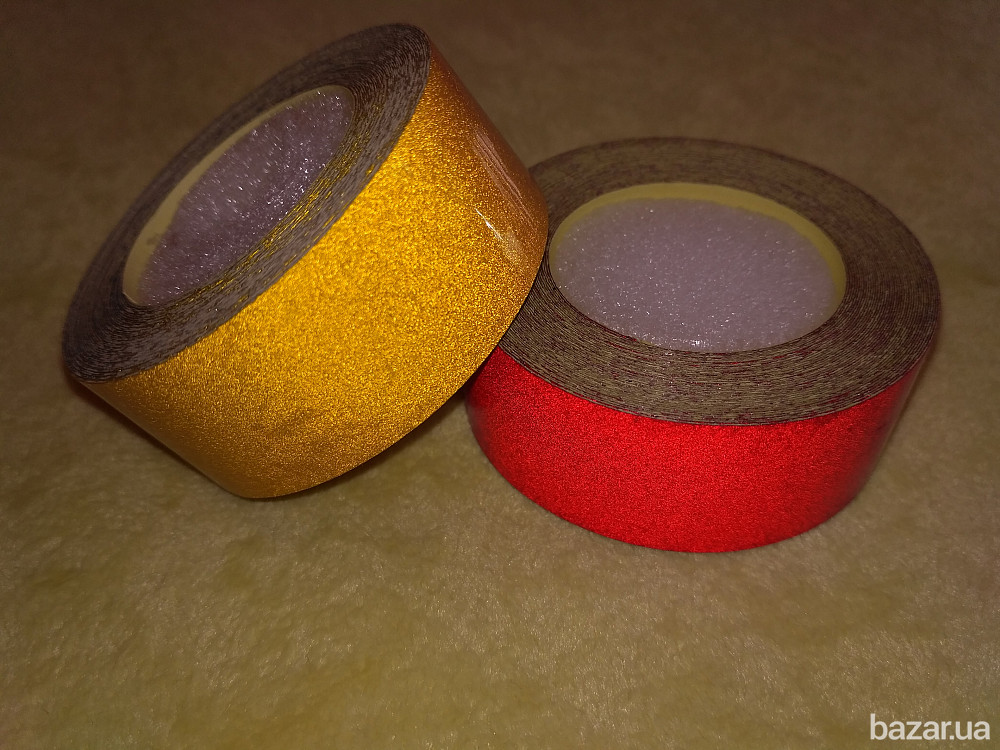 Светоотражающая клеющая лента Жёлтая, Красная 4.90 метров Борисполь - изображение 6