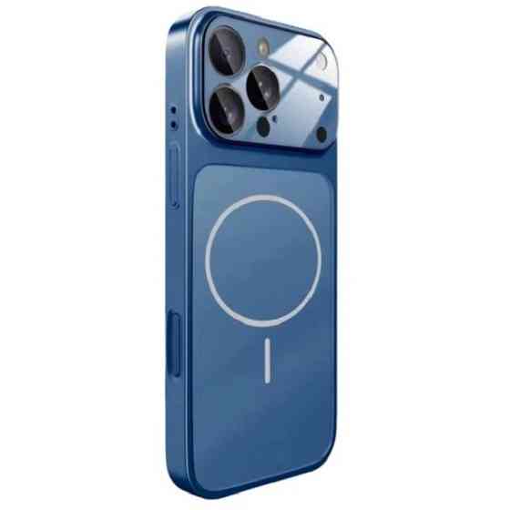 DM Чохол AG Glass Case With MagSafe для iPhone 15 Pro Blue Харків