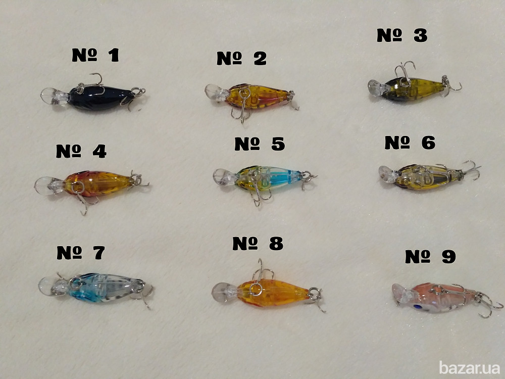 Воблер 3.59 гр - 4.5 см. Плавающий Борисполь - изображение 6