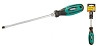 Отвёртка шлицевая магнитная MASTERTOOL HEXAGON SL5х150 мм ручка с TPR покрытием 45-8515 Харків