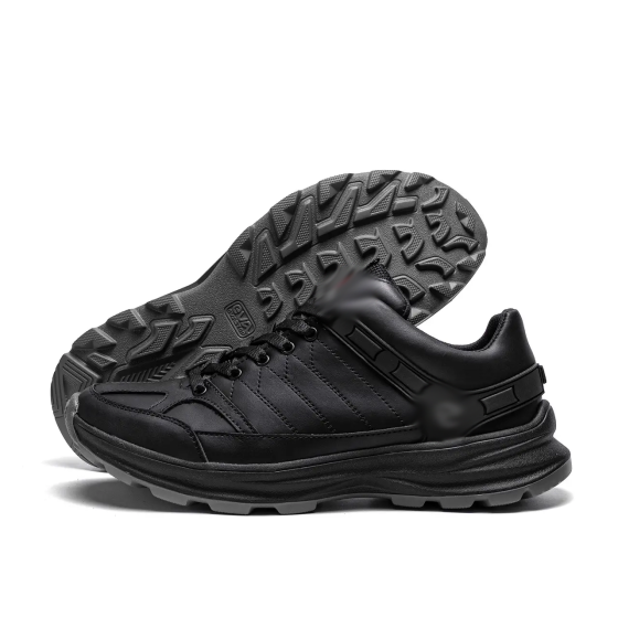 Мужские кожаные кроссовки Clasic Black Київ