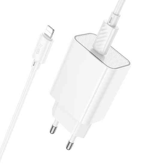 СЗУ Hoco C143A Benefit PD20W (1USB-C) + кабель Type-C to Lightning Херсон