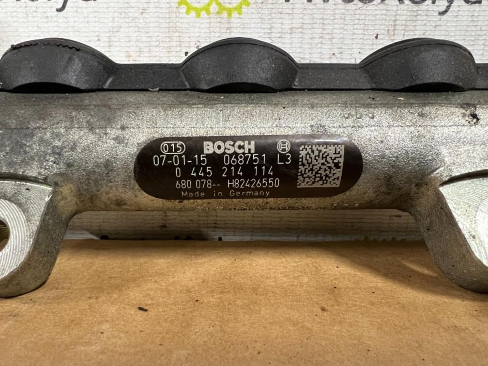 Топливная рейка (рампа форсунок) Nissan Primastar 2.0 dci 2007-2010 (0445214114) Euro 4 Ковель - зображення 2