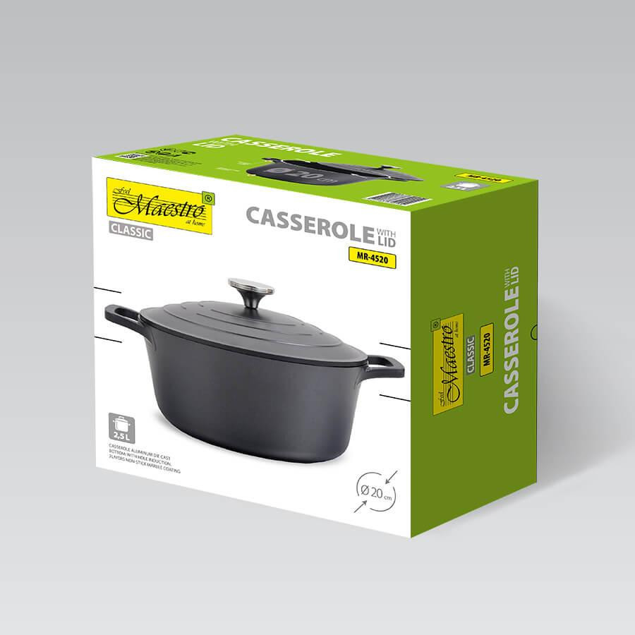 Кастрюля с крышкой Maestro Cast MR-4520 2,5 л Одесса - изображение 2