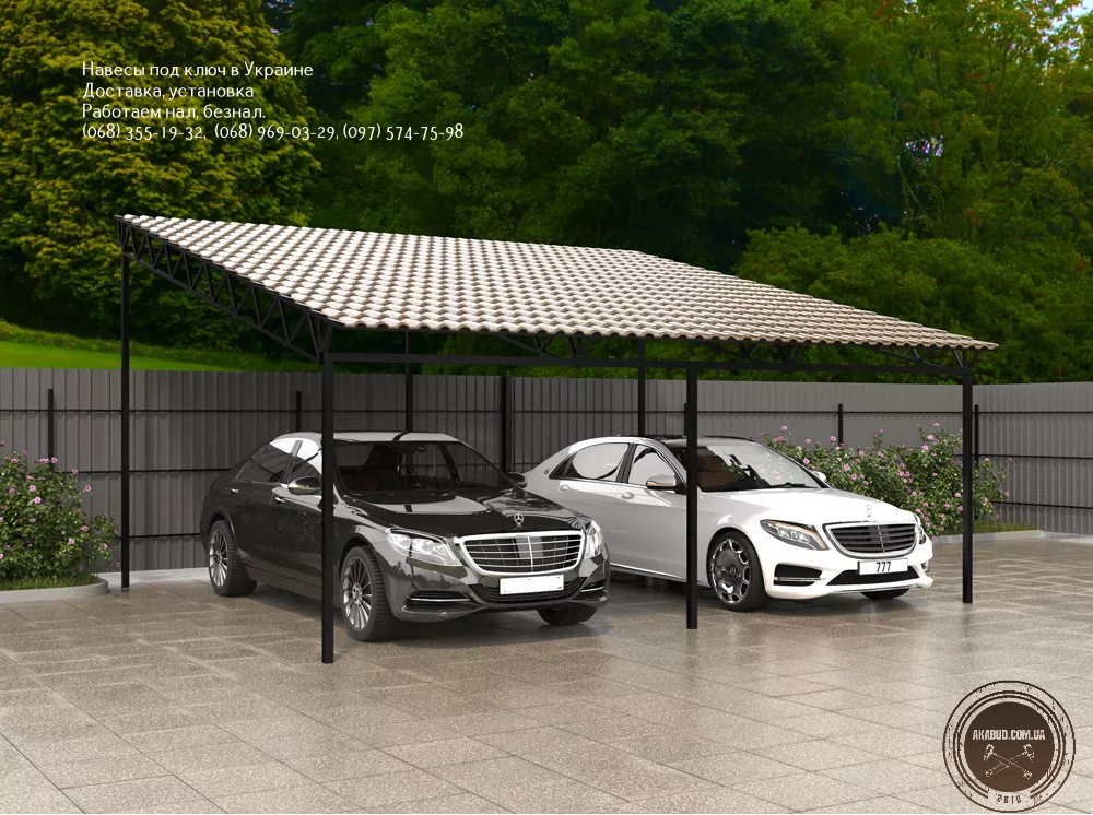 Любые виды навесов из поликарбоната, профнастила и металлочерепицы Кривой Рог - изображение 2