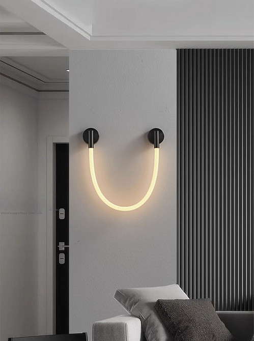 Бра настінна LED WM24/600-k Чорний 7х10х80 см. Киев - изображение 1