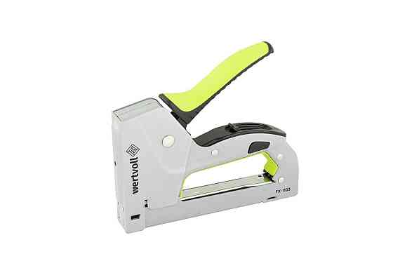 Степлер рессорный WERTVOLL скоба R53 4-14 мм 4-14 мм, корпус металл/эргоном TPR FX-1103 Харків