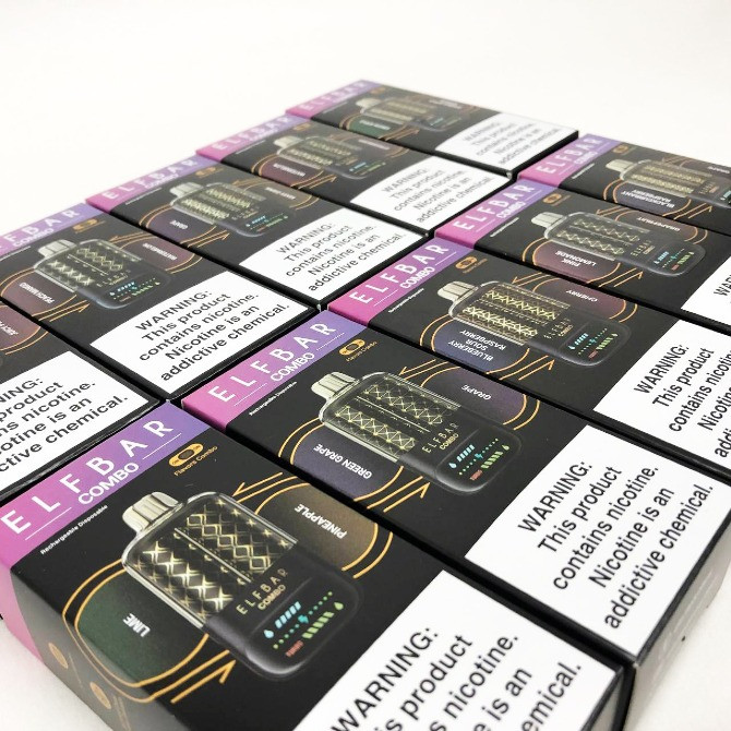 Сигарета ELF BAR COMBO 25000 тяг. Перемикання смаків. Зелене яблуко-Виноград Житомир - изображение 4