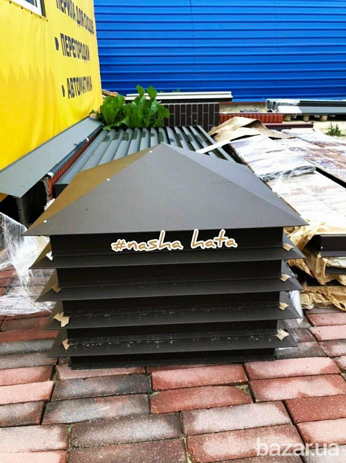 Купити металеві ковпаки на огорожу.Дашок металевий на паркан. Черкаси - зображення 3