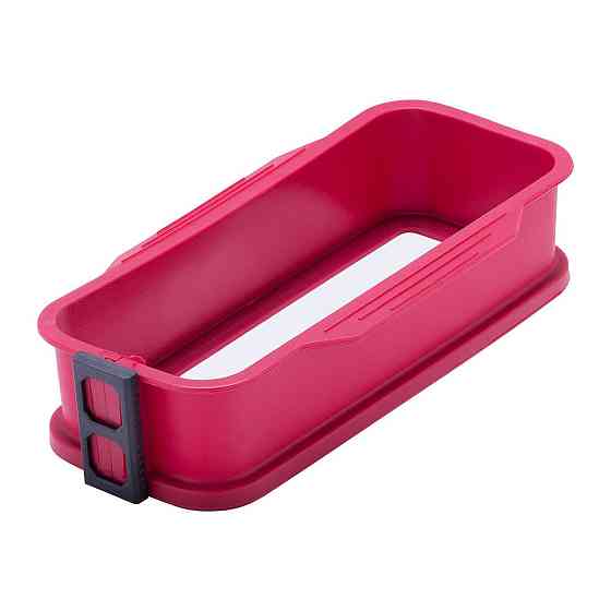 Форма силіконова прямокутна 26*11*6см зі скляним дном Kamille 7758 Київ