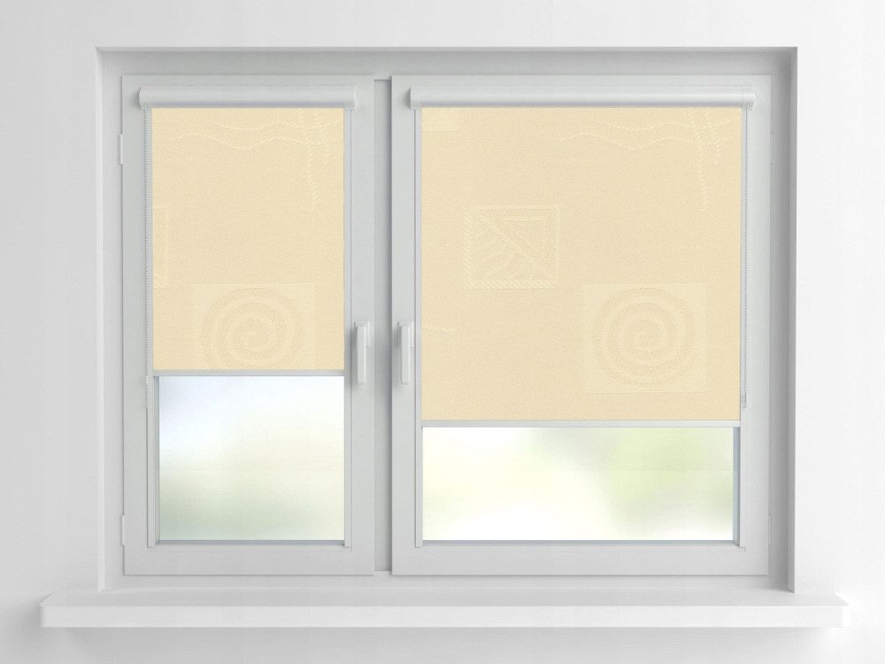 Рулонна штора Rolets Ікеа 2-1800-975 97.5x170 см закритого типу Бежева Киев - изображение 1