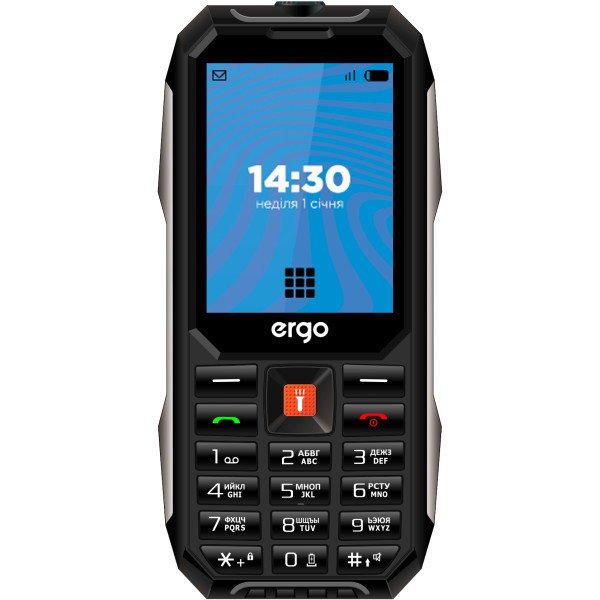 Телефон ERGO E283 Black Харків - зображення 1