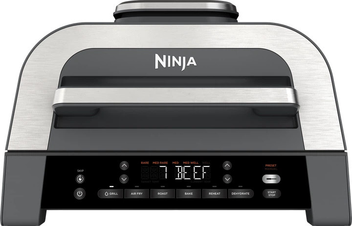 Гриль-барбекю электрический Ninja Foodi MAX Air Grill & Air Fryer с Сooking probe DG551EU 1760 Вт че Київ - зображення 1