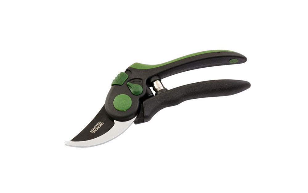 Секатор садовый MASTERTOOL 200 мм с ручками ABS-пластик с покрытием TPR лезвие тефлоновое SK5 регуля Харків - зображення 1