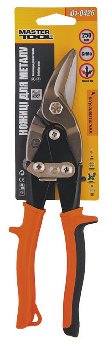 Ножницы для металла MASTERTOOL CrMo 250 мм левый рез 01-0426 Харків - зображення 2