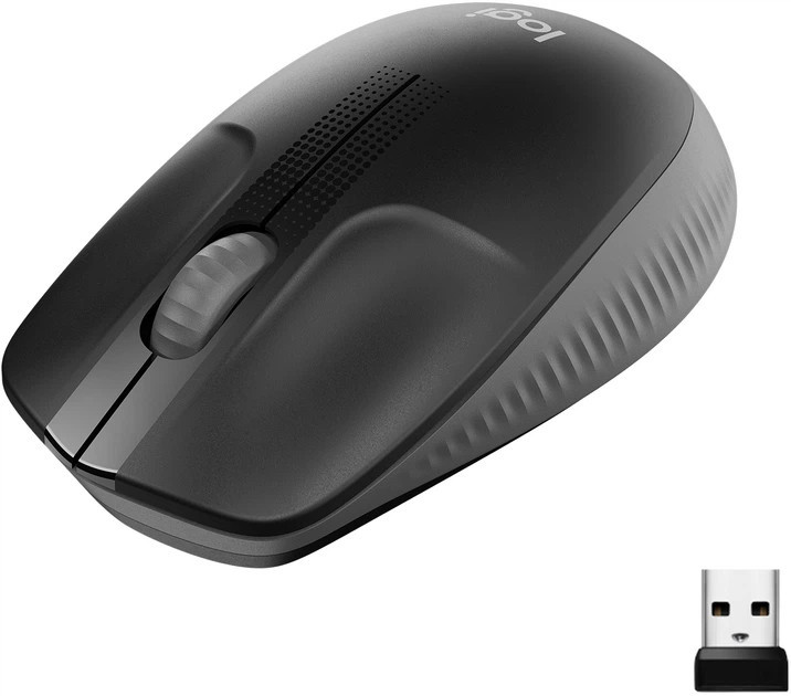 Мышь компьютерная безпроводная Logitech M190 Wireless Charcoal L910-005905 черная Киев - изображение 1