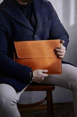 Чехол для ноутбука винтажный Incarne Line MacBook Air 15" 2023-2025 line-cognac-vintage-air-15 конья Київ