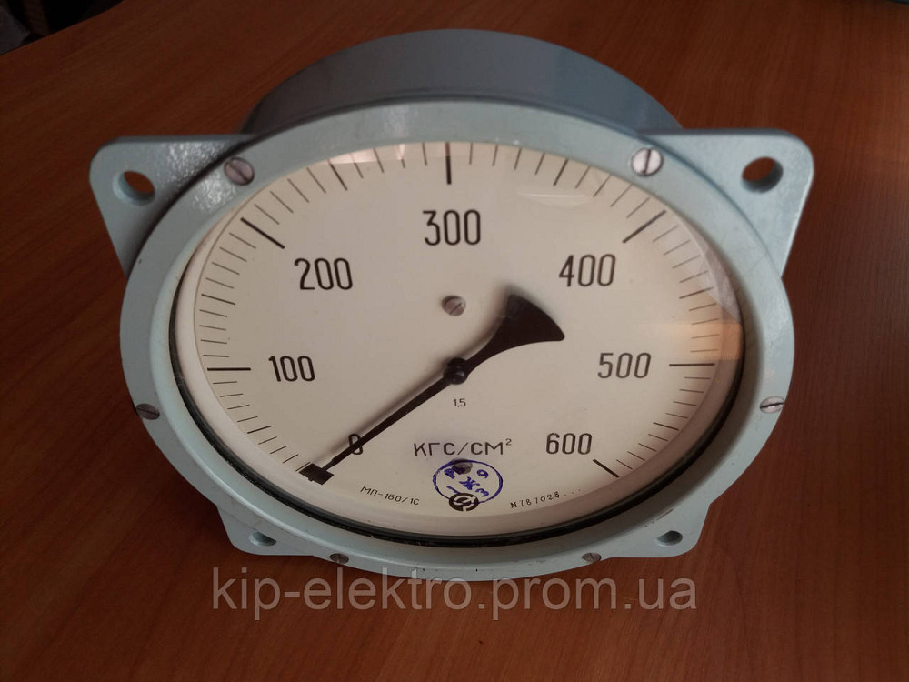 Манометр показывающий МП-160С, МП-160С/1- радиальный штуцер (РШ), осевой штуцер (ОШ), с фланцем Киев - изображение 5