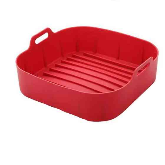 Форма в аерогриль квадртаная силиконовая 20080 18.5х18.5х5 см красная Київ