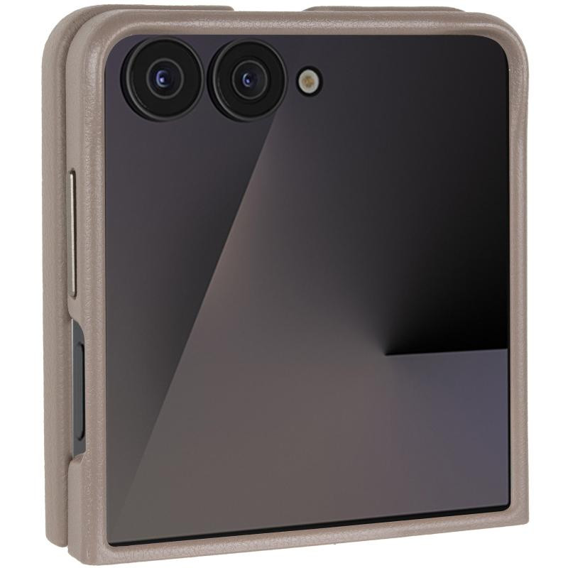 Кожаный чехол Leather Case (AAA) для Samsung Galaxy Z Flip6 Херсон - зображення 7