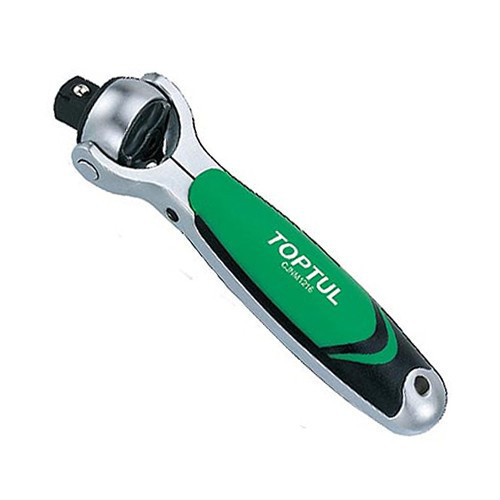 Трещотка 1/2" с шарниром (360°) TOPTUL 72 зубца укороченная CJNM1616 Харків - зображення 1