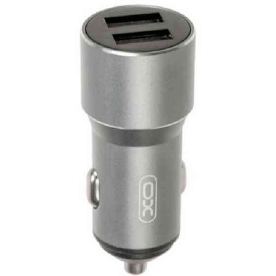 Автомобільний зарядний пристрій XO CC30 Metal 2USB 12W 2.4A Gray (Код товару:24861) Харків