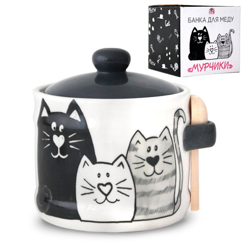 Банку для меду SNT Мурчики 2370-19 420 мл Київ - зображення 1