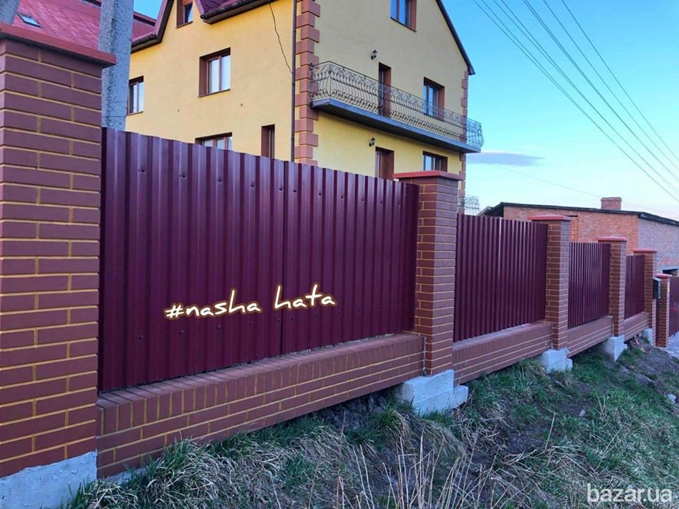Паркан з профнастилу Ивано-Франковск - изображение 3