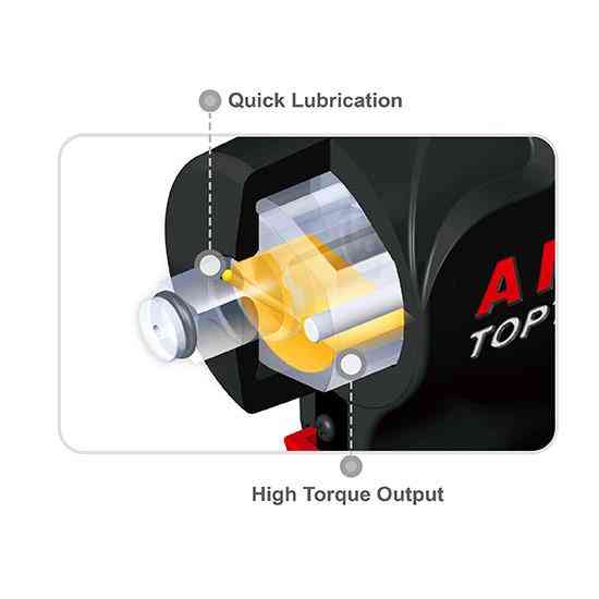 Пневмогайковерт 1/2" 900 Nm 10000об/мин 1,37кг супер-короткий Super Duty TOPTUL KAAQ1665 Харків