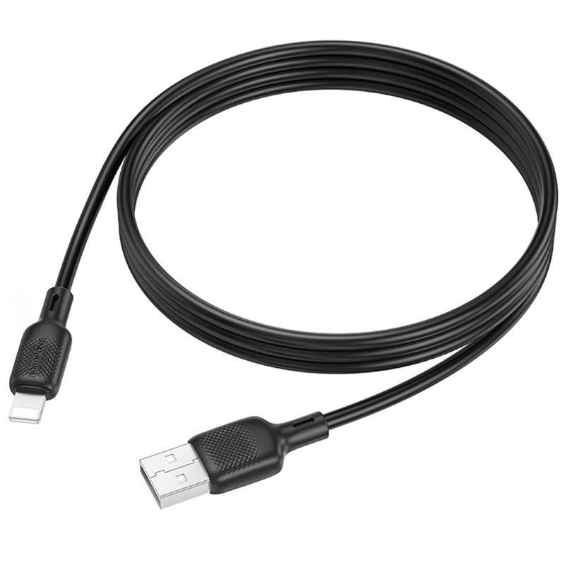 Дата кабель Borofone BX113 Lenny USB to Lightning 2.4A (1m) Херсон - изображение 5