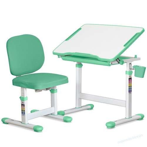 Детский комплект парта и стул Evo-06 Plus зеленый Київ - зображення 1