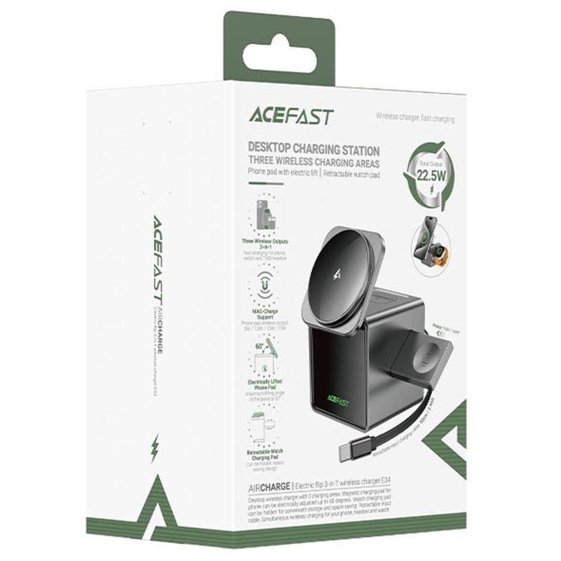 БЗУ Acefast E34 desktop 3in1 15W Херсон - зображення 2