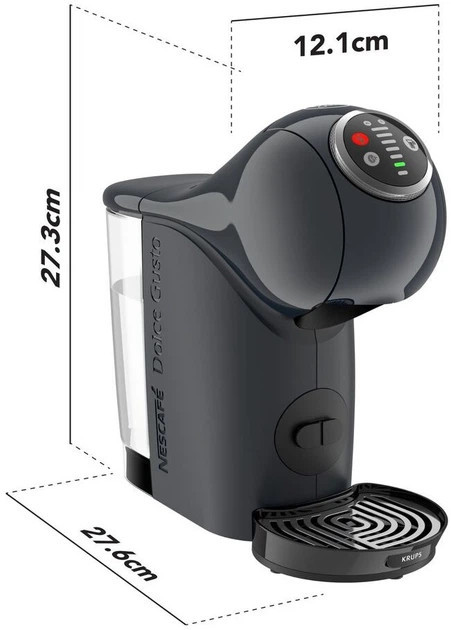 Кофеварка капсульная Krups Dolce Gusto Genio S Plus KP340B10 15 Бар серая Киев - изображение 2