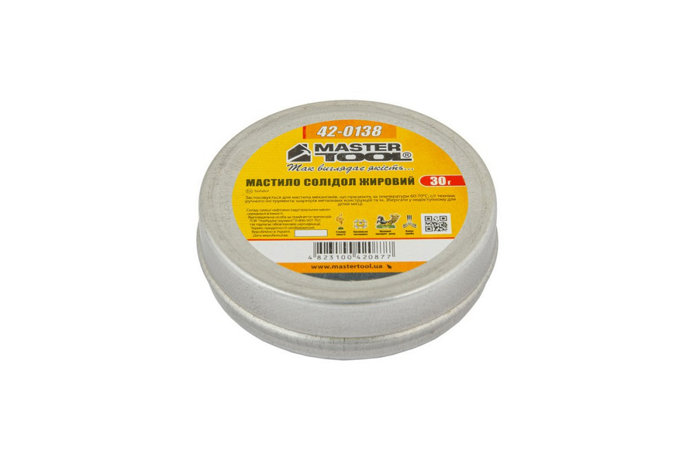 Смазка солидол жировой MASTERTOOL 30 г 42-0138 Харьков - изображение 1