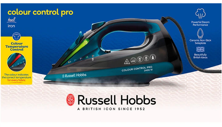 Утюг Russell Hobbs Colour Control Pro Iron 27280-56 2400 Вт синий Киев - изображение 8