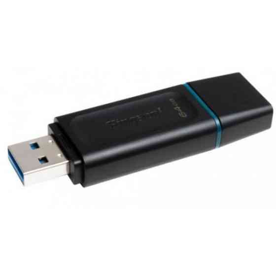 Флеш пам'ять Kingston DT Exodia 64GB USB 3.2 Black/Teal (DTX/64GB) (Код товару:17101) Харків