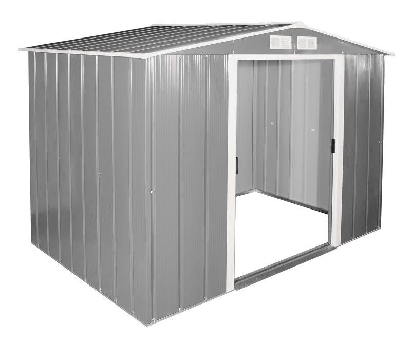 Сарай металлический ECO 262x241x191 см серый с белым Киев - изображение 6