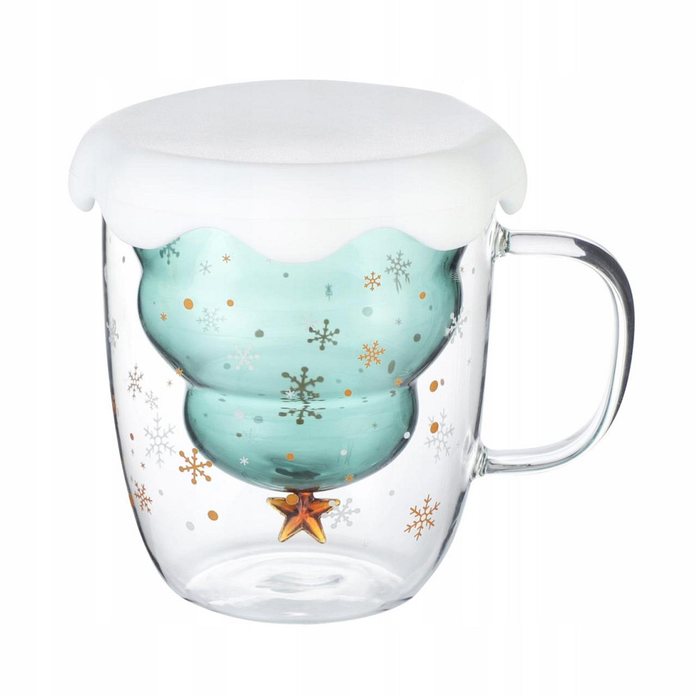 Чашка новогодняя Kamille с двойными стенками 320 мл КМ9018 Одеса - зображення 1