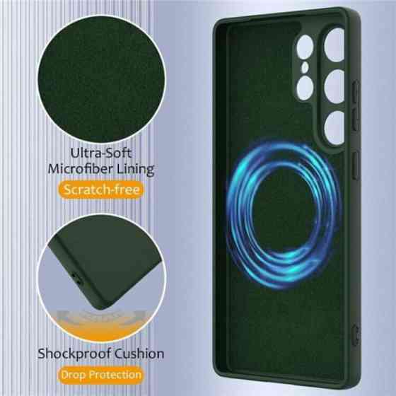 DM Чохол Silicone Case with MagSafe для Samsung S25 Ultra S938 Black Харьков