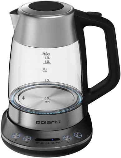 Электрочайник Polaris WIFI IQ Home Matte PWK 17115CGLD 1.7 л серебристый Київ - зображення 3