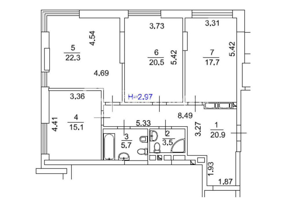 продажа 3-к квартира Киев, Печерский, 201000 $ Київ - зображення 12
