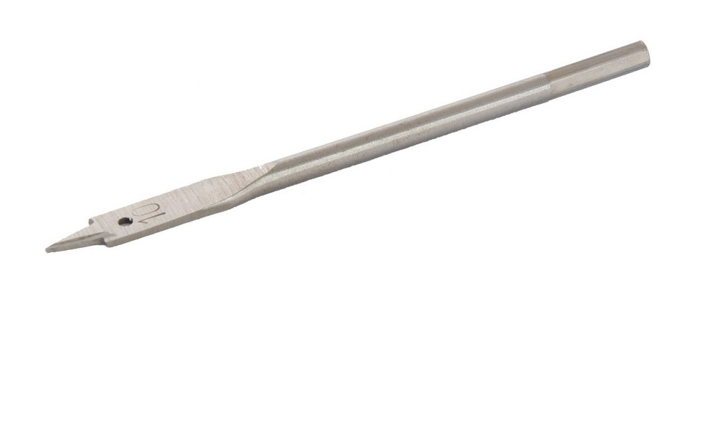 Сверло для дерева MASTERTOOL перьевое 10х152 мм 6-гранный хвостовик 12-0100 Харків - зображення 2