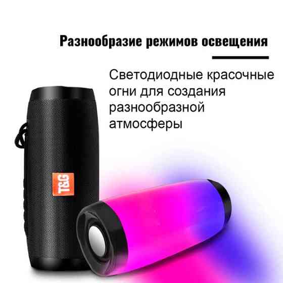 Колонка портативная Bluetooth T&G TG157 black черная Київ