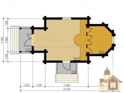 Купити православну церкву з дерева під ключ від Закарпат Зруб-Буд — проєкт ZSB-47 Одеса - зображення 2