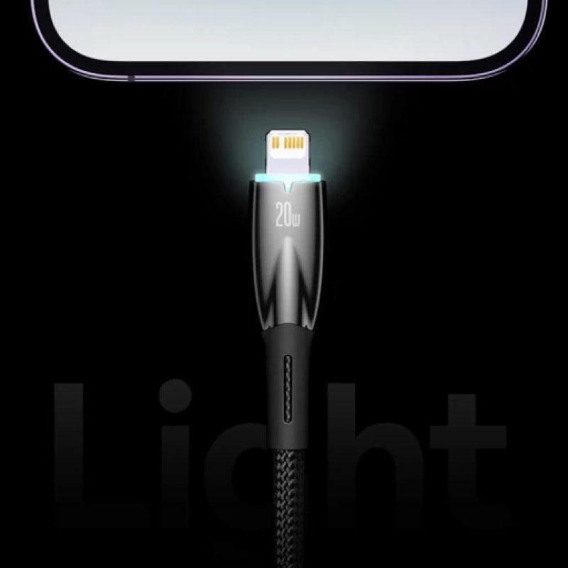 Дата кабель Baseus Glimmer Series Fast Charging Data Cable Type-C to Lightning 20W 1m (CADH000001) Херсон - изображение 5