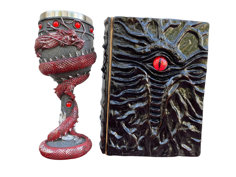 Подарочный набор Бокал 3D Танкард Red и Блокнот 3D «Книга, что смотрит в ответ» Київ - зображення 1