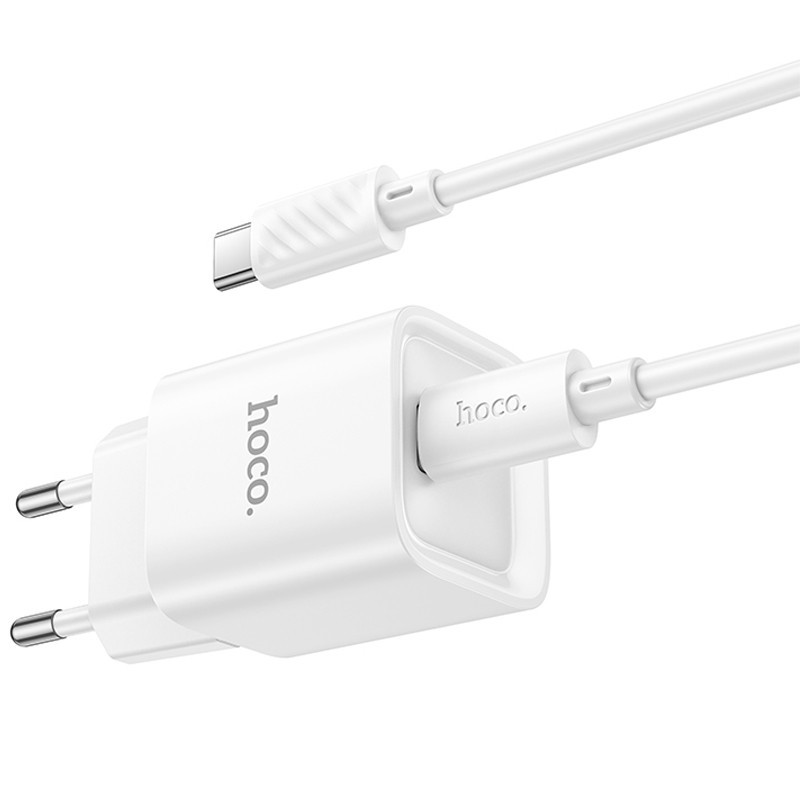СЗУ Hoco C146A Charm PD20W (1USB-C) + кабель Type-C to Type-C Херсон - зображення 6