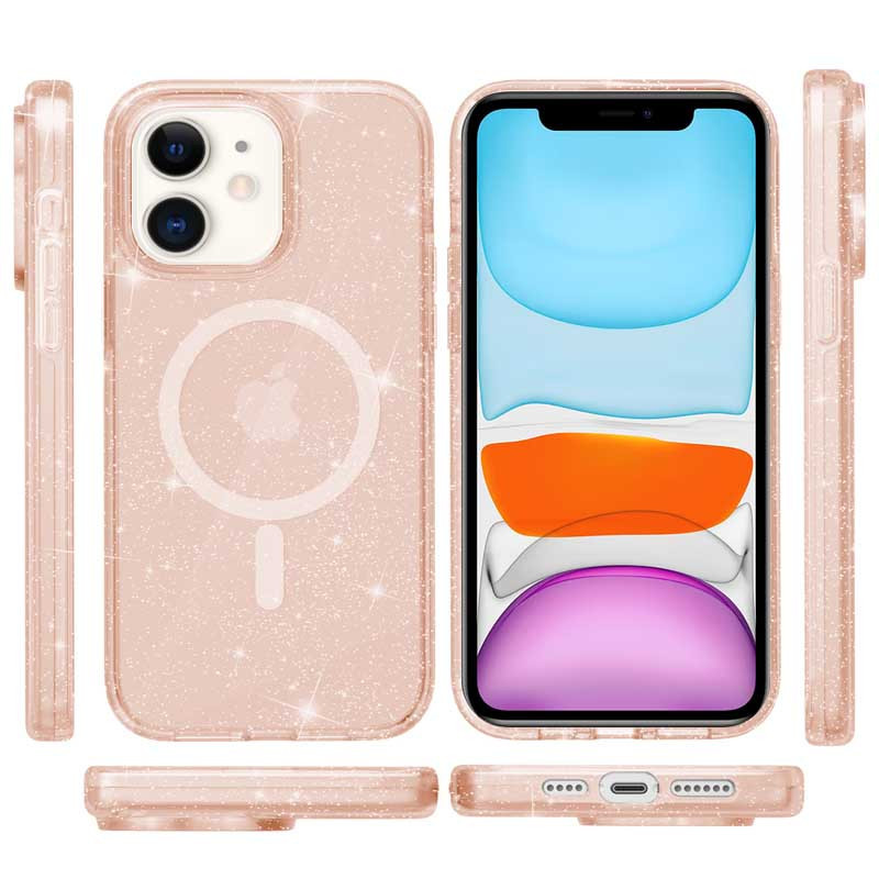 Чехол TPU Galaxy Sparkle (MagFit) для Apple iPhone 11 (6.1") Херсон - зображення 6