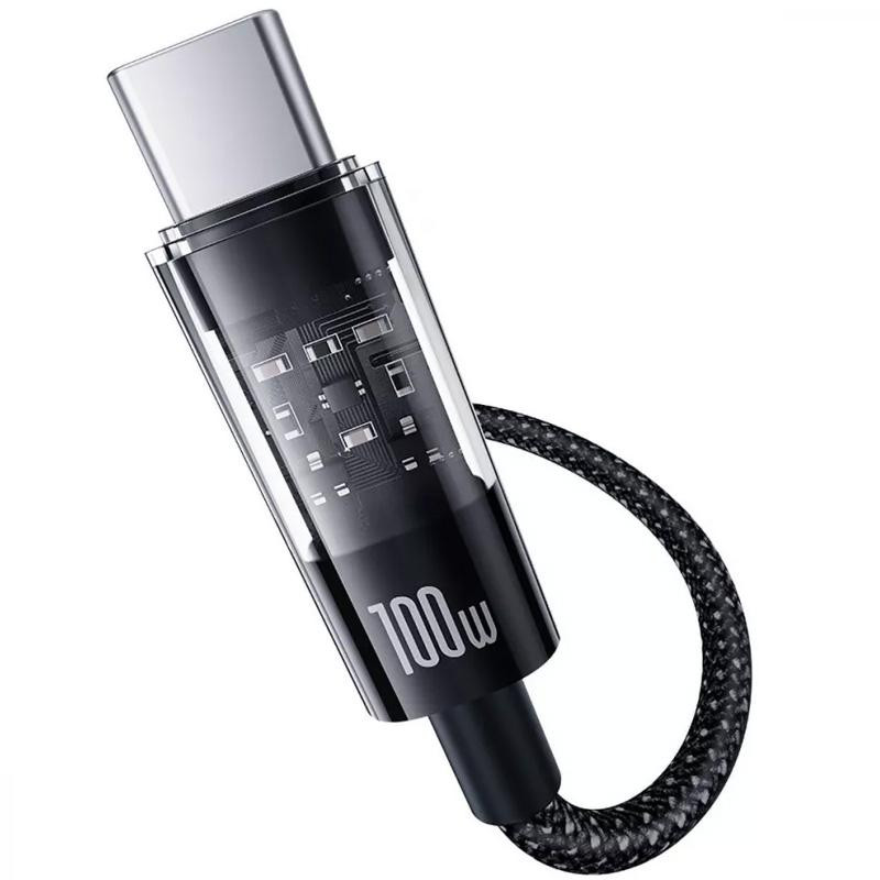 Дата кабель Baseus Gem Fast Charging Type-C to Type-C 100W (2m) (P10373000111-01) Херсон - зображення 3